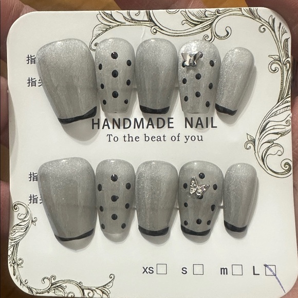 Brand New Hand Made Press on Nails # 162 - Picture 2 of 2
